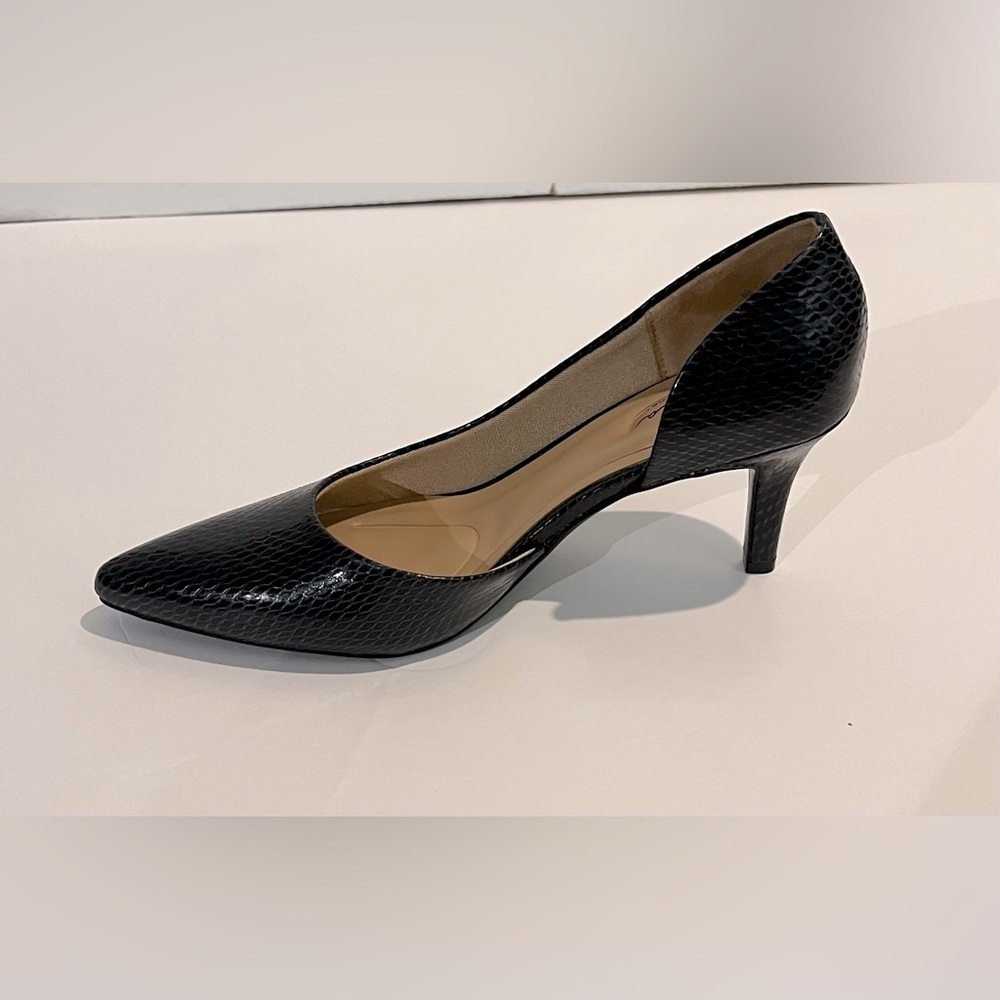 Navy Abella heels.  Never Woen